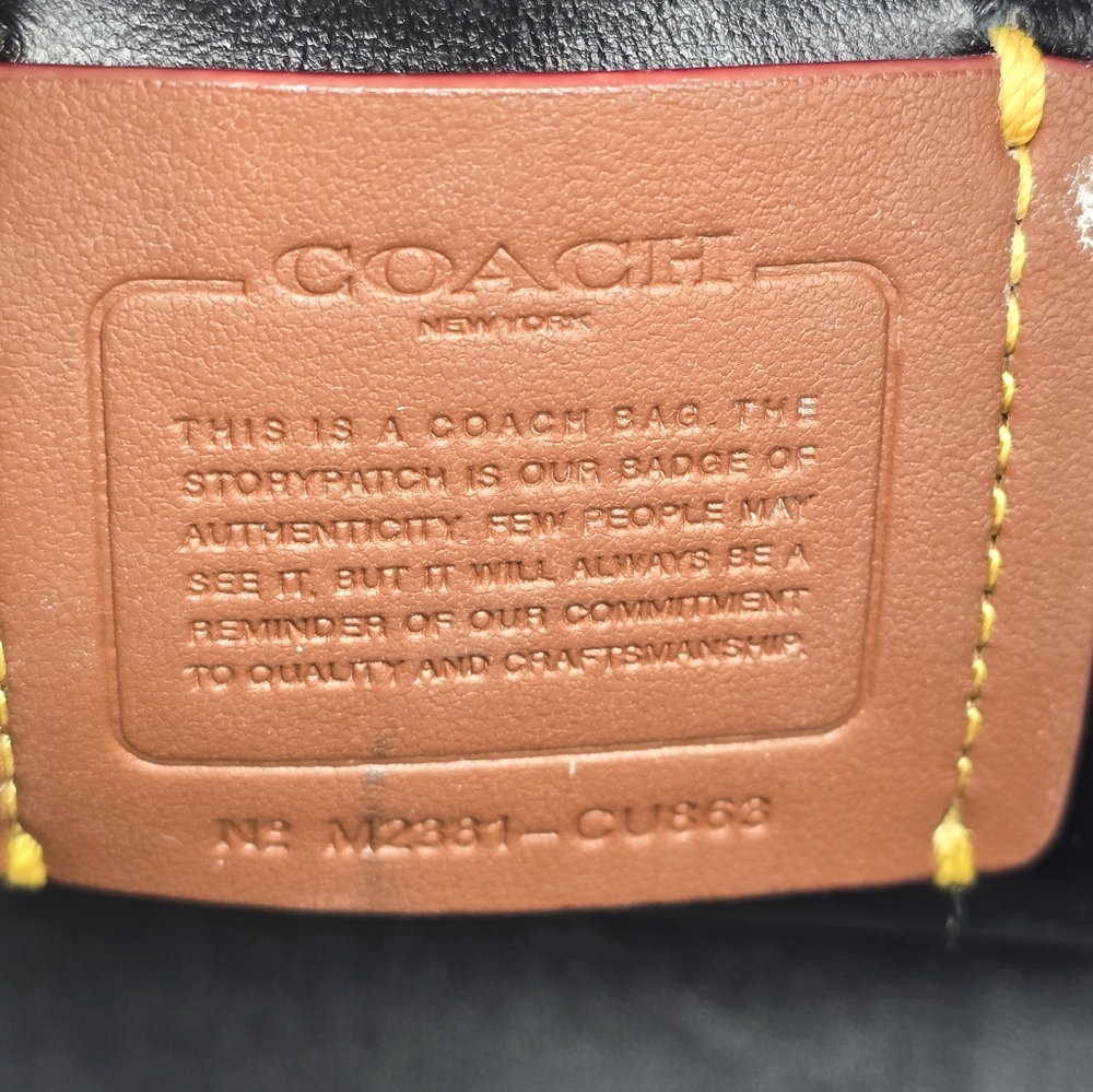 Coach Glovetanned Leather Borough Bowling Bag, Black - Picture 9 of 16